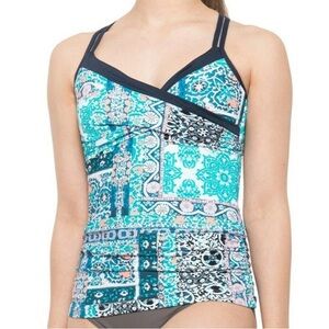 Womens Seafolly Tankini Top swimsuit Size USA 6 NEW NWT